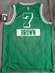 Maillot de Basket #7 Brown 75th Anniversary Diamond Vert